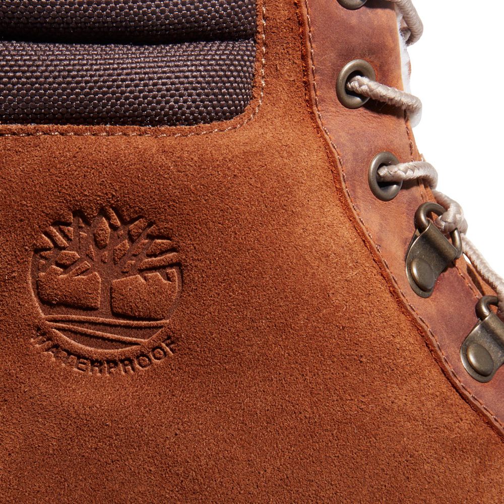 Timberland Μποτες Χιονιού Ανδρικα Καφε/Μαυρα - Ashwood Park Waterproof - Greece 9431657-FX